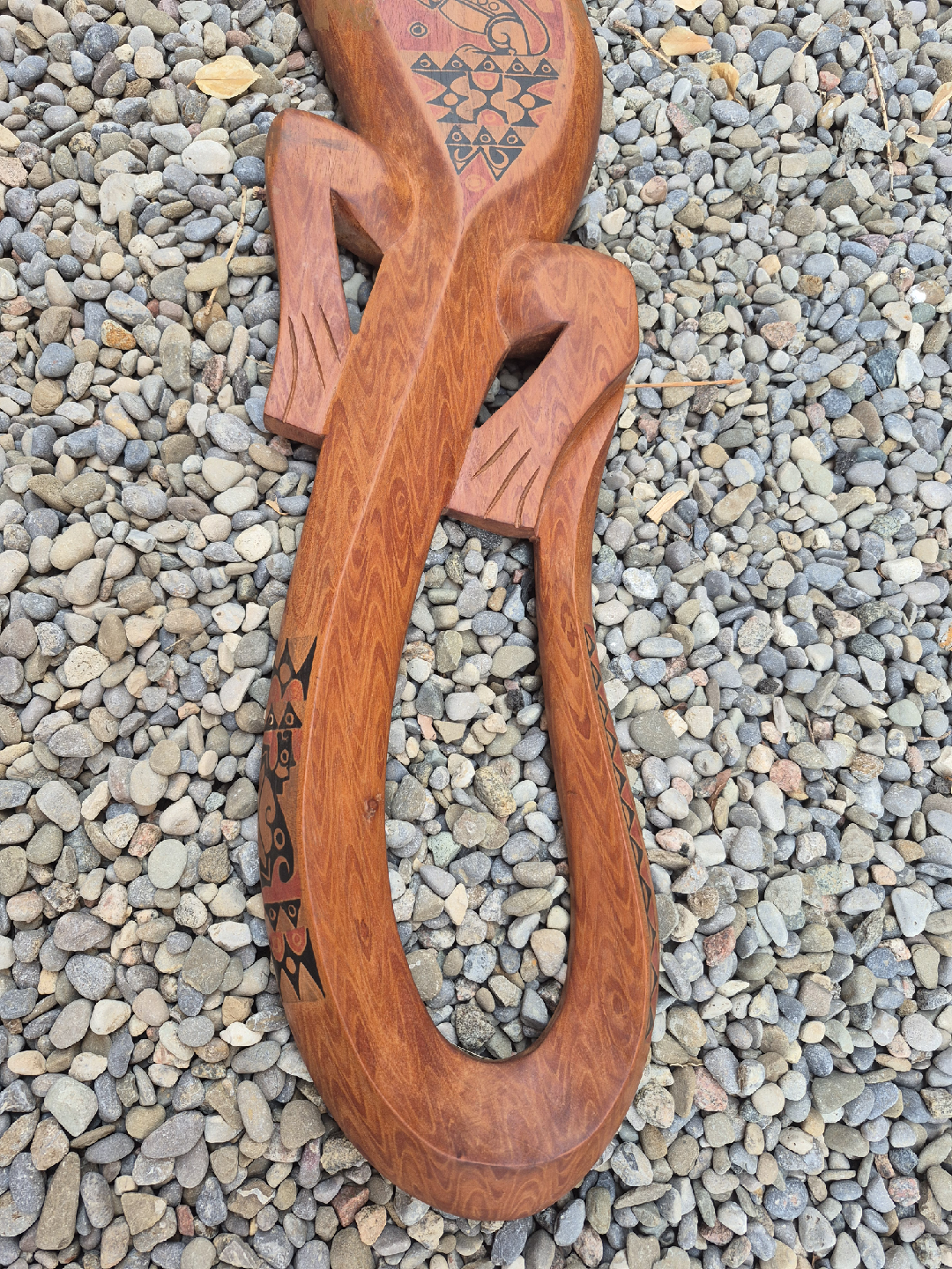 Wooden Carved Lizard - photo 3