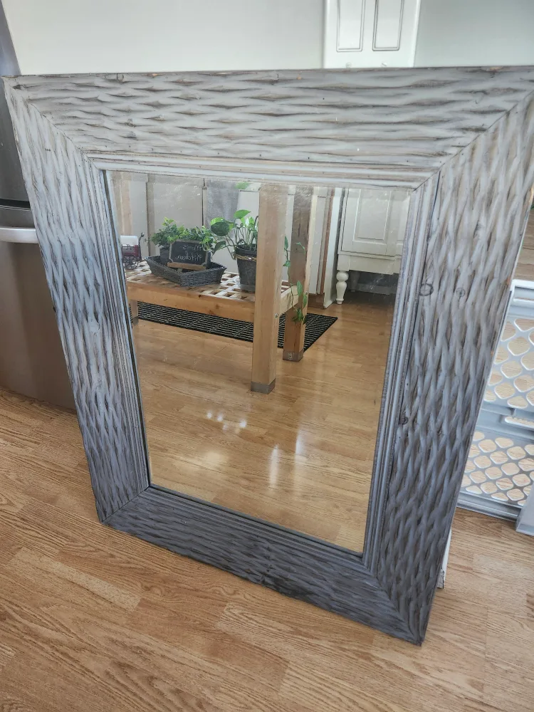 Solid Wood Rustic Grey  Mirror image indicator(3)