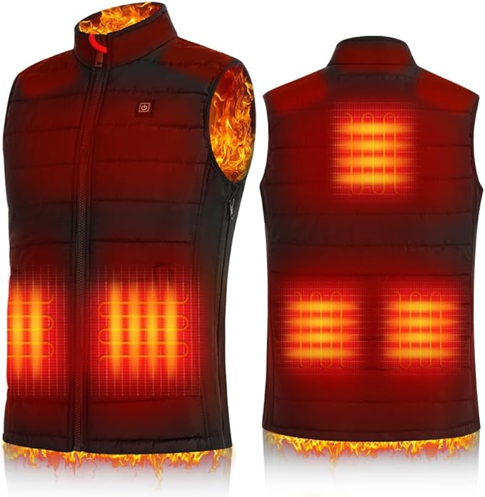 Heated Vest for Men and Women with Battery Pack Rechargeable