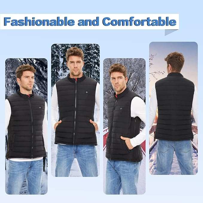 Heated Vest for Men and Women with Battery Pack Rechargeable - photo 2