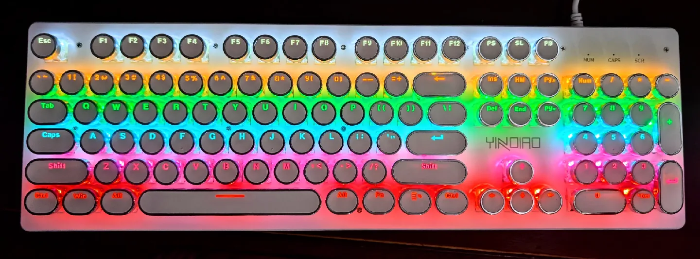 Mechanical Keyboard - Retro Steampunk Style image indicator(4)