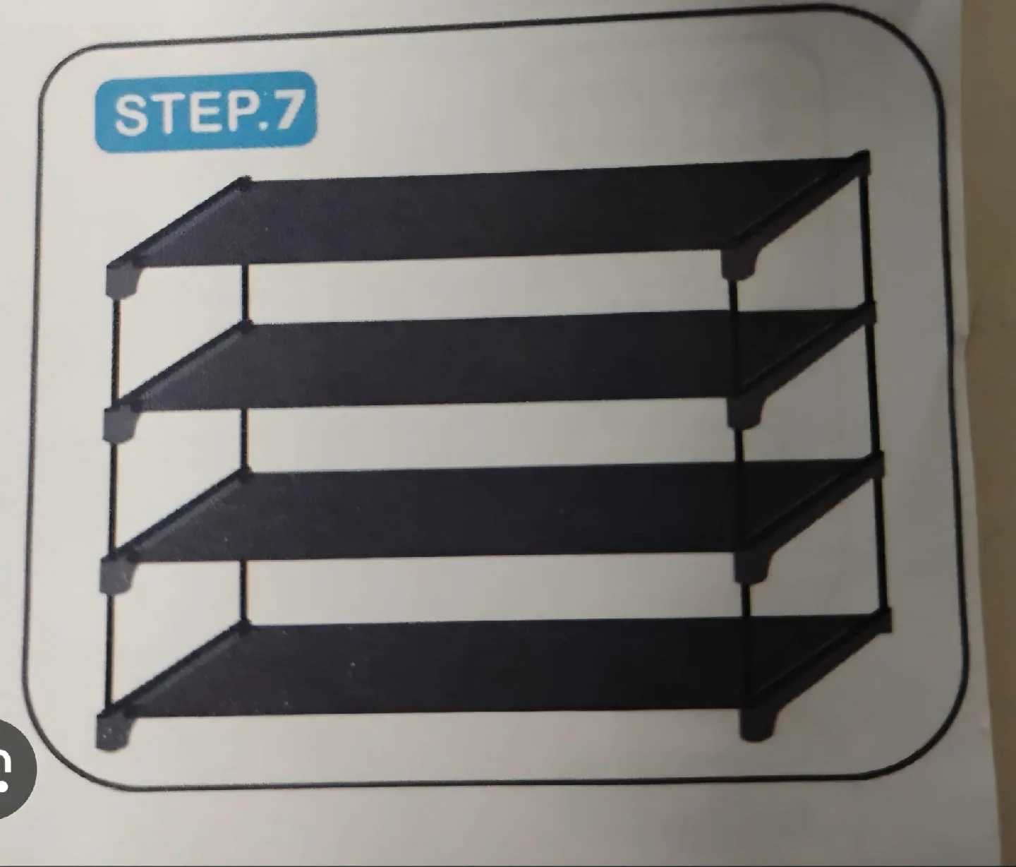 Chasinglee 4-Tier Shoe Rack - Black thumbnail