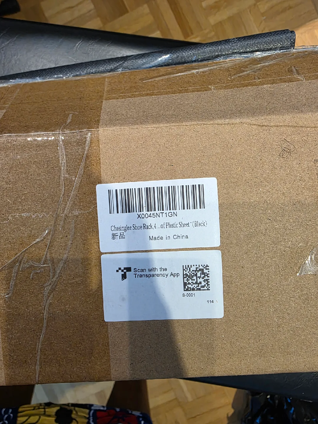 Chasinglee 4-Tier Shoe Rack - Black image indicator(5)