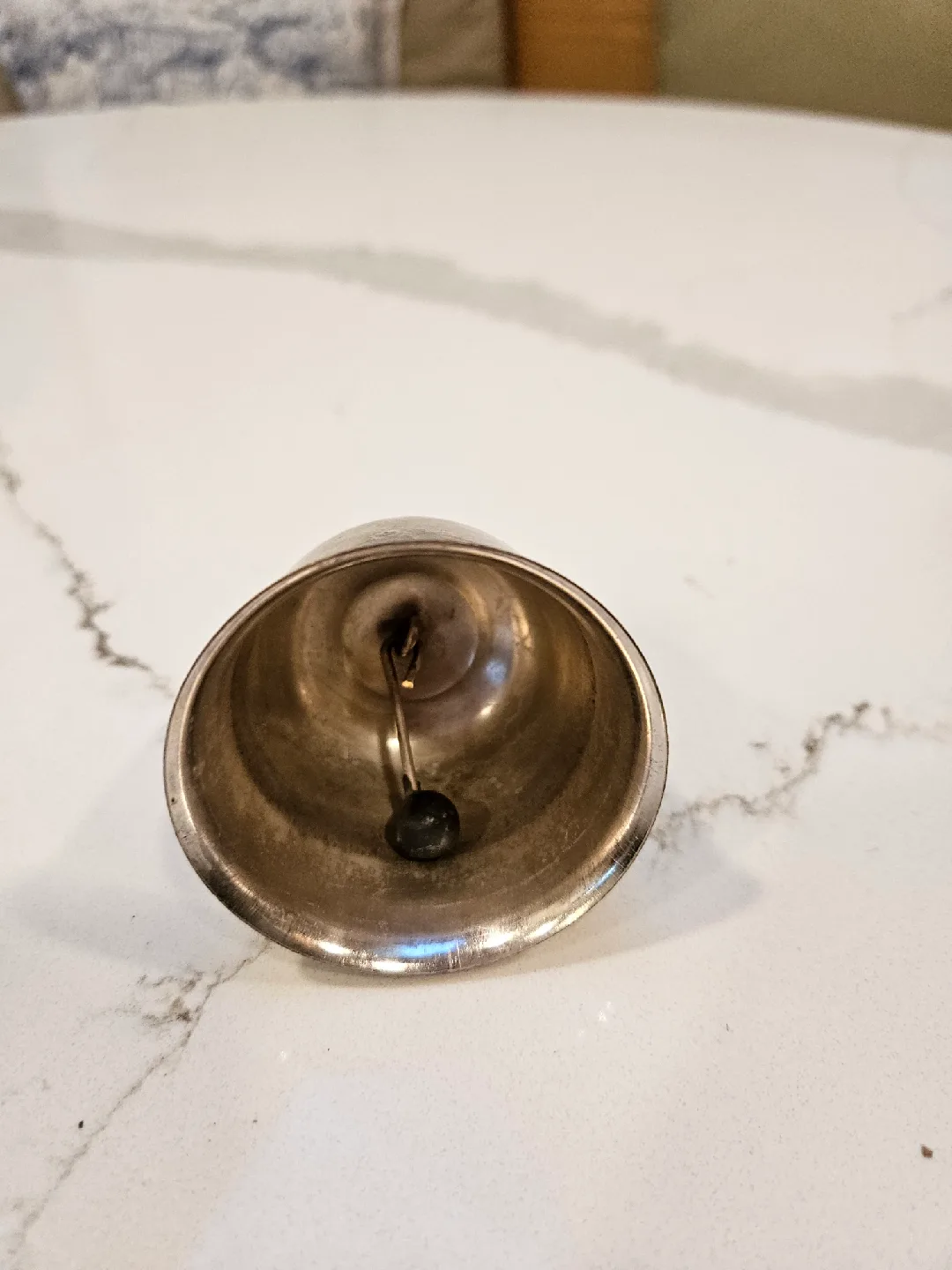 Vintage Silver Plated Hand Bell Dinner Bell image indicator(2)