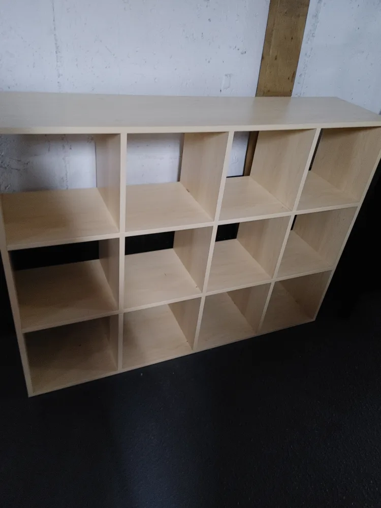 Beige Cube Storage Shelf Unit thumbnail