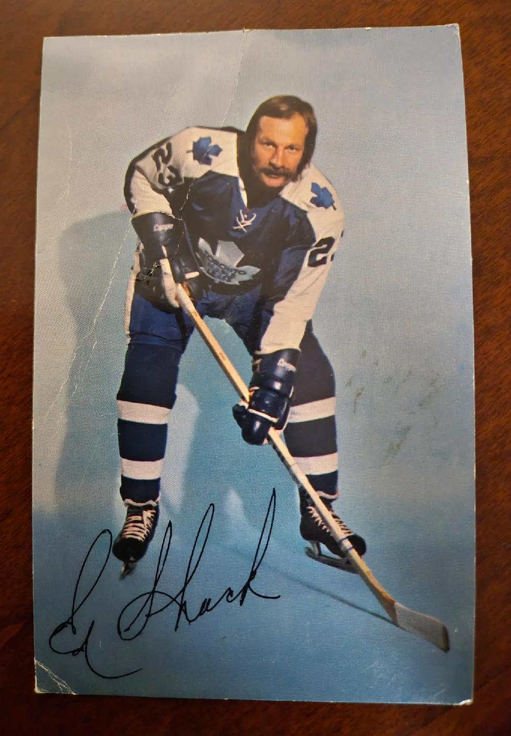 Eddie Shack Autographed Hockey Card & Photo image indicator(3)