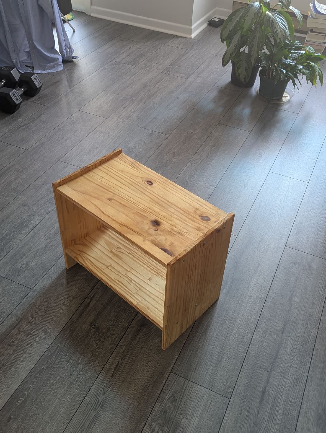 Wood side table / night stand - photo 2