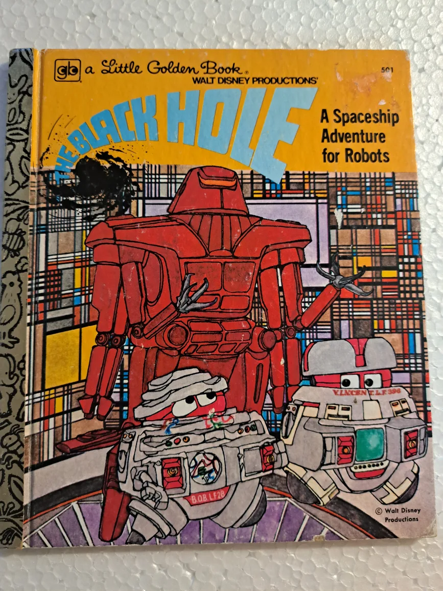 Vintage Disney little golden book The Black Hole thumbnail