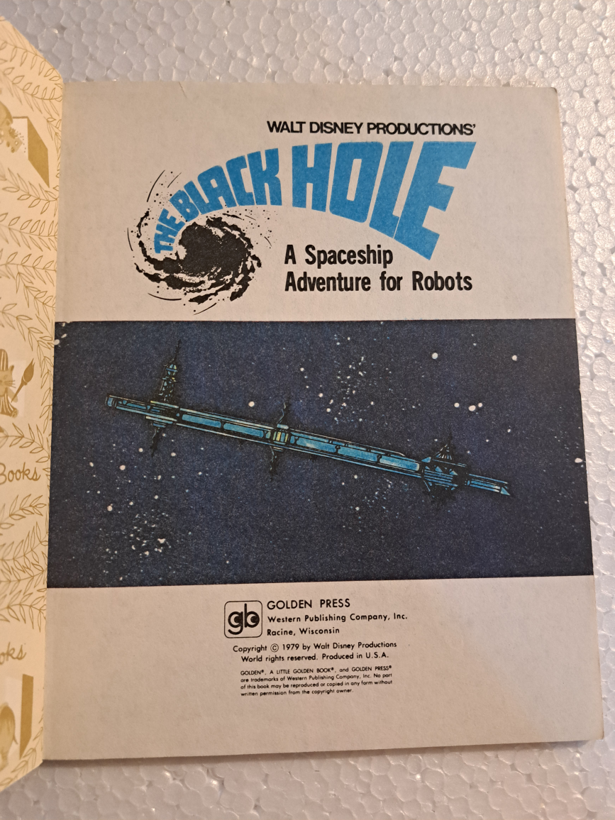 Vintage Disney little golden book The Black Hole - photo 3