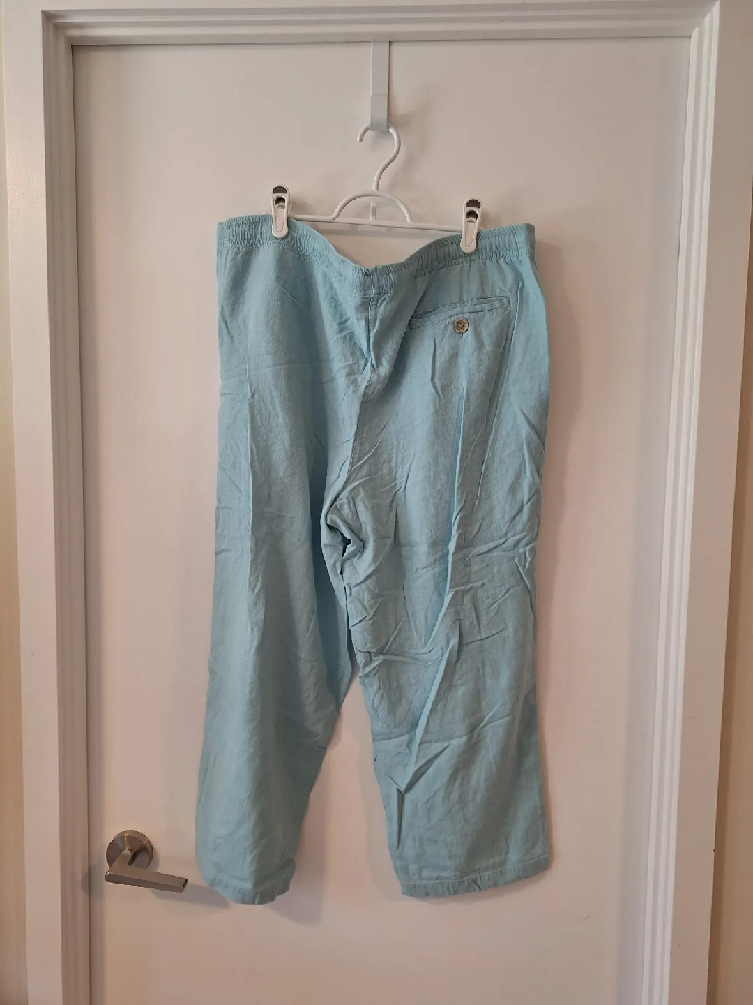 Erin London Linen Blend Pants - Size Large image indicator(4)