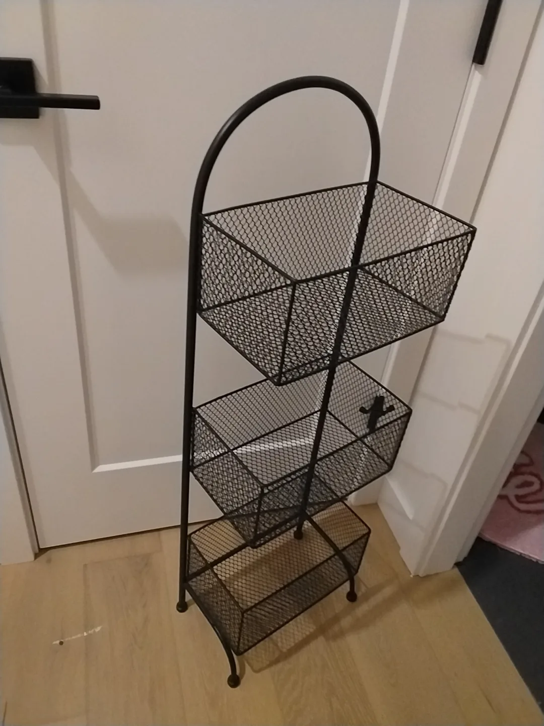 3-Tier Metal Wire Basket Stand - Black image indicator(2)