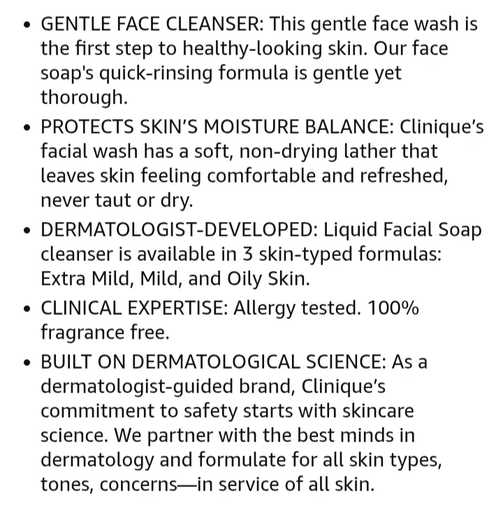 Clinique All About Clean Mild Liquid Facial Soap image indicator(3)