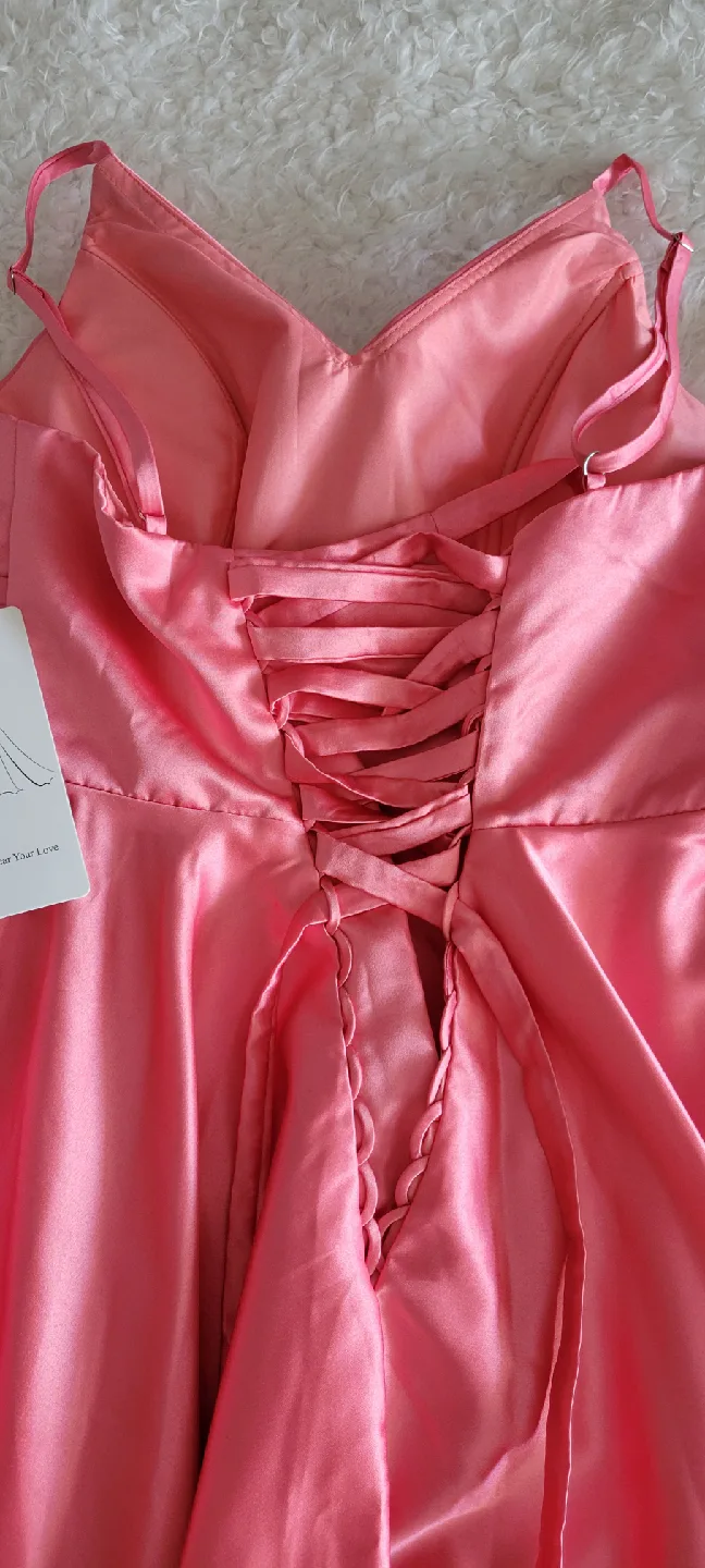 BNWT Coral Formal Dress with Corset Back and Hidden Pockets image indicator(5)