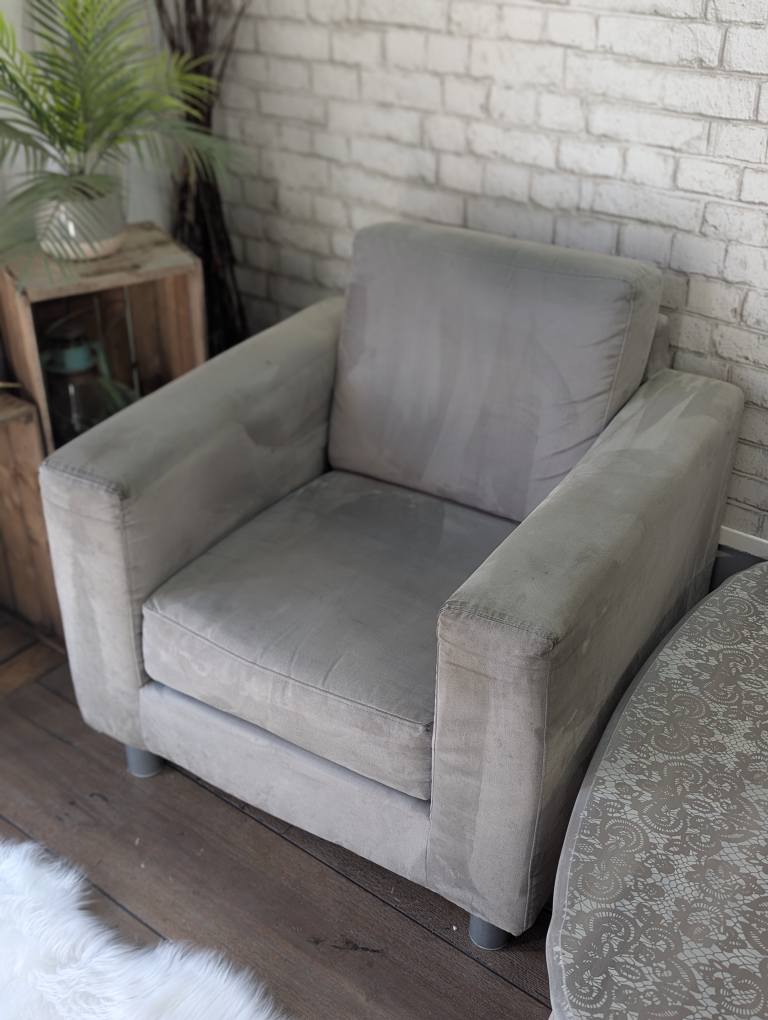 Grey Microfiber Chair - photo 4