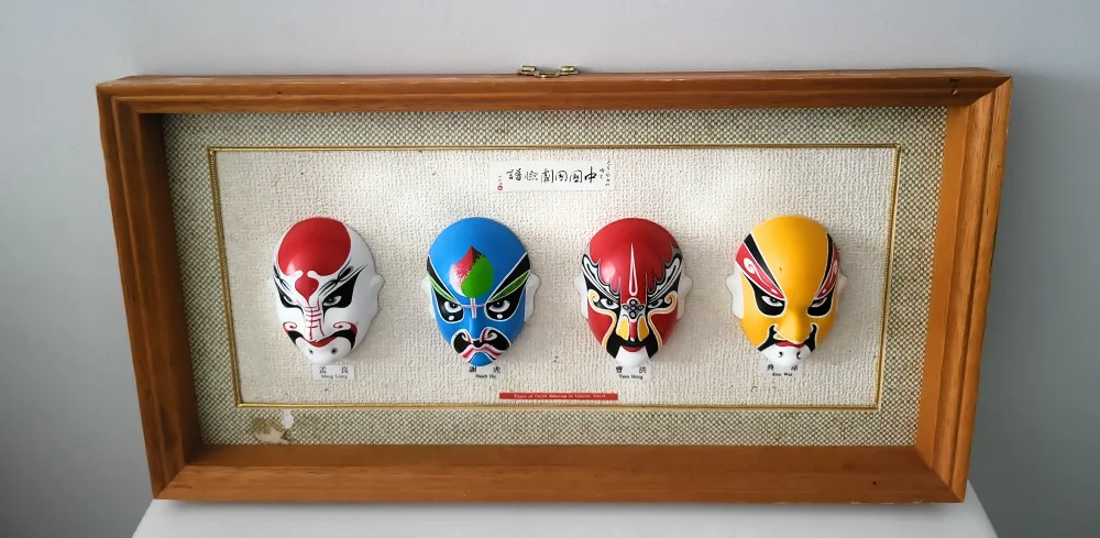 Framed Set of Peking Opera Masks image indicator(4)