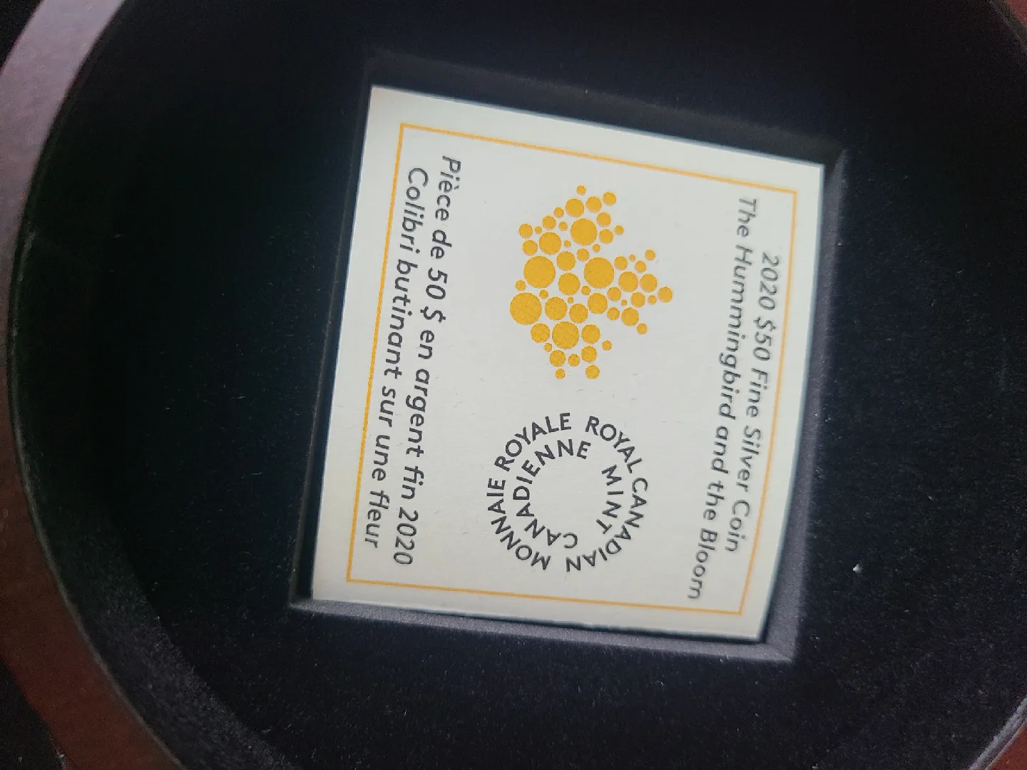 The Hummingbird and the Bloom 5oz Pure Silver Coin image indicator(8)