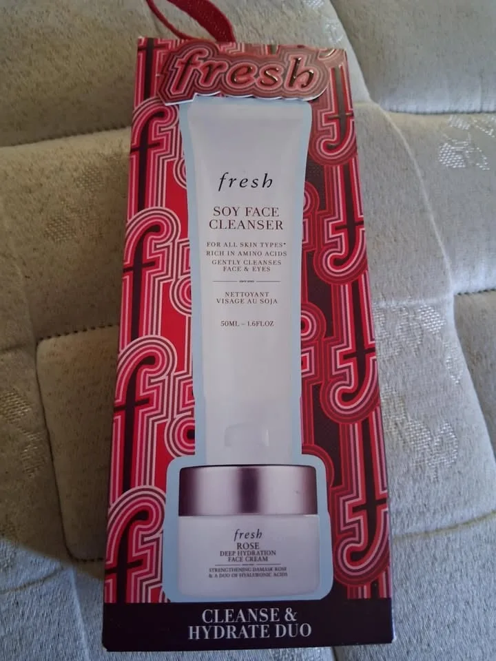 Fresh soy face cleanser and rose face cream thumbnail