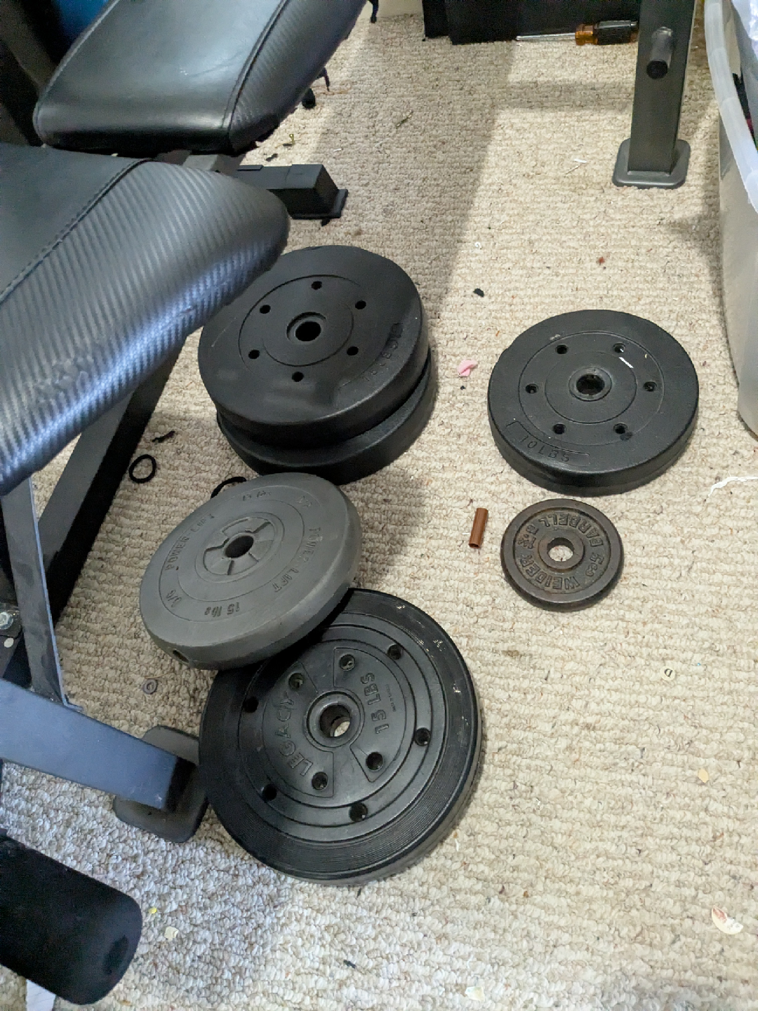 Weight Plates - 10 lbs, 15 lbs