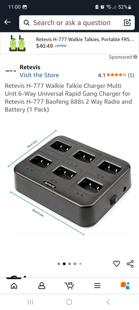 Retevis 6-Way Ham Radio Walkie Talkie Charger brand new image indicator(3)