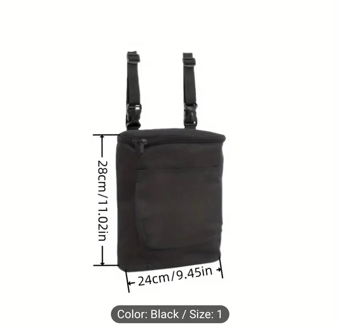 Black Bike Bag with Lock - image indicator(5)