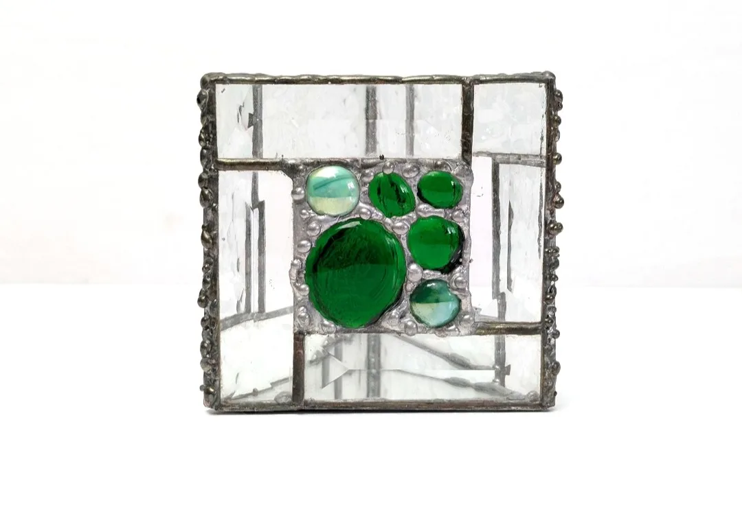 Retro Stained Glass Tealight Holder image indicator(5)