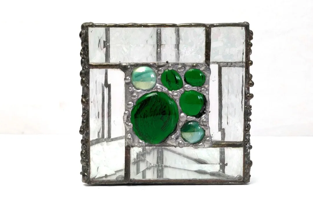 Retro Stained Glass Tealight Holder image indicator(7)