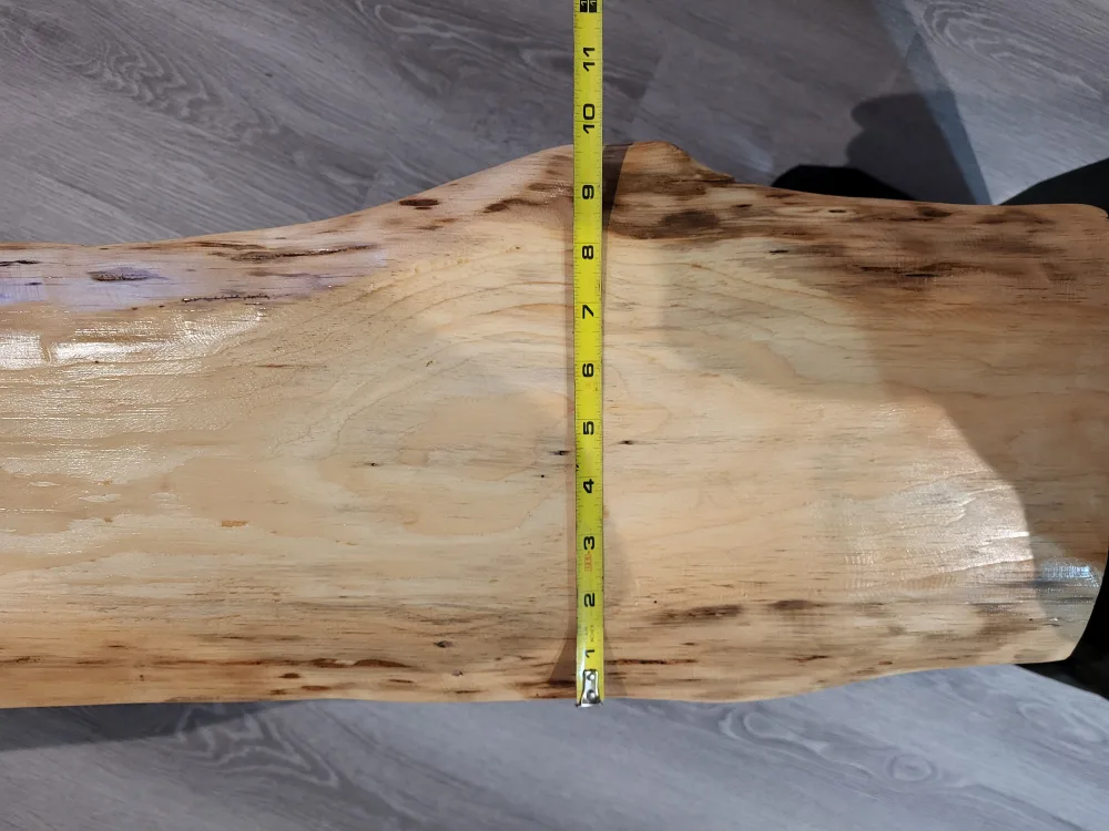 Small Handmade Live Edge Coffee Table - Wood & Metal Legs image indicator(4)