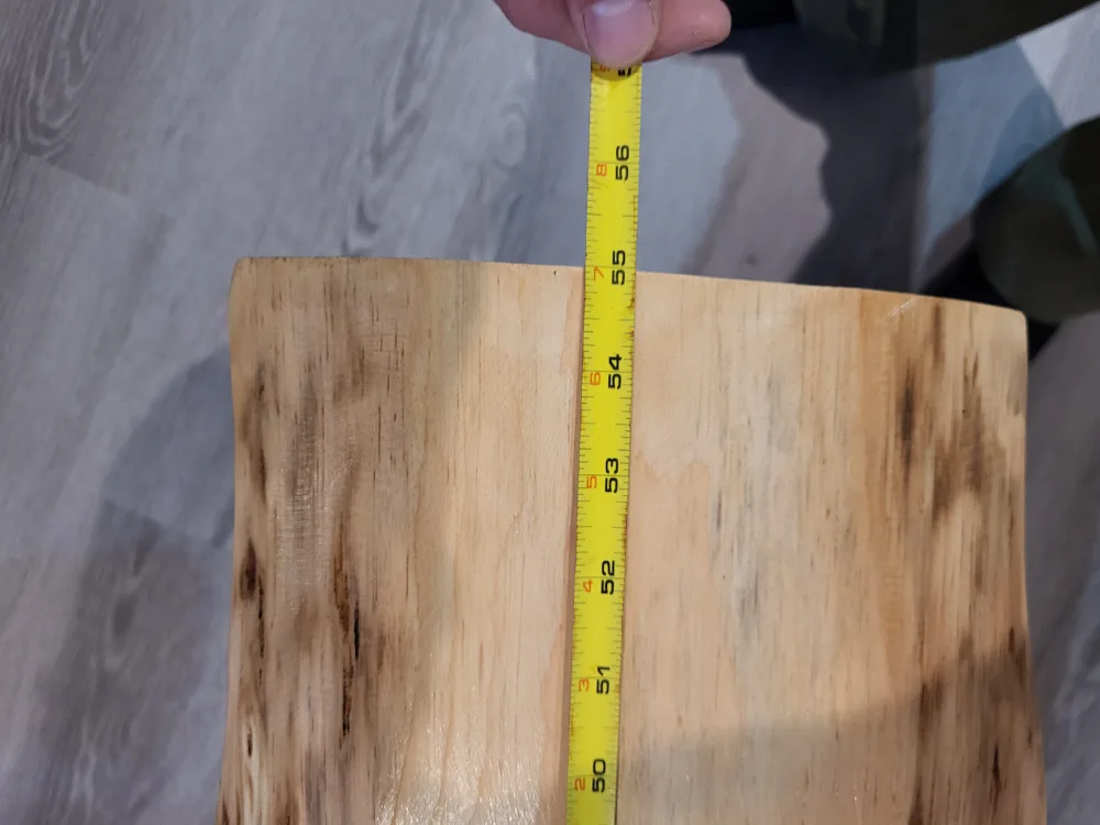 Small Handmade Live Edge Coffee Table - Wood & Metal Legs image indicator(5)