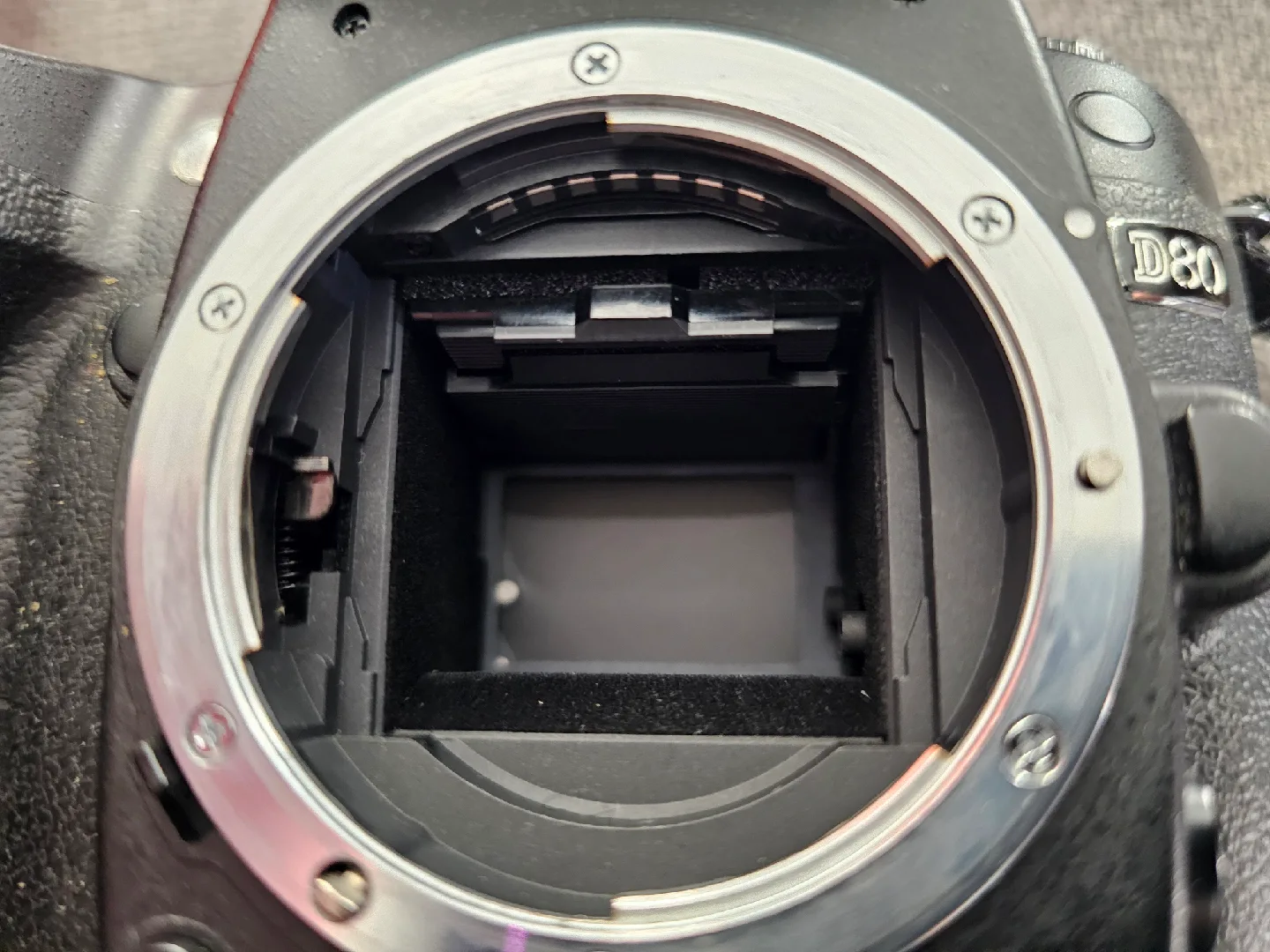 Nikon D80 Digital SLR Camera Body. Needs repair. Accessories. image indicator(2)