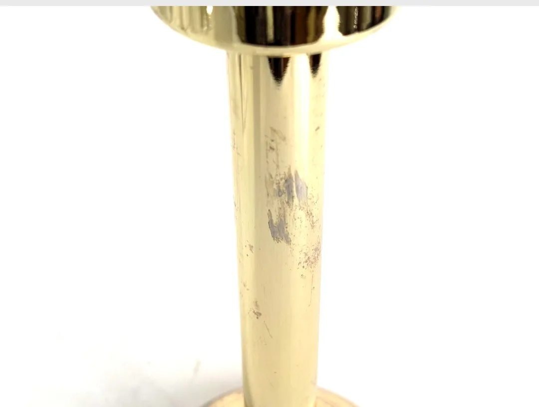 Spring Loaded Brass Candlestick Holder ~ Partylite Candleware image indicator(3)