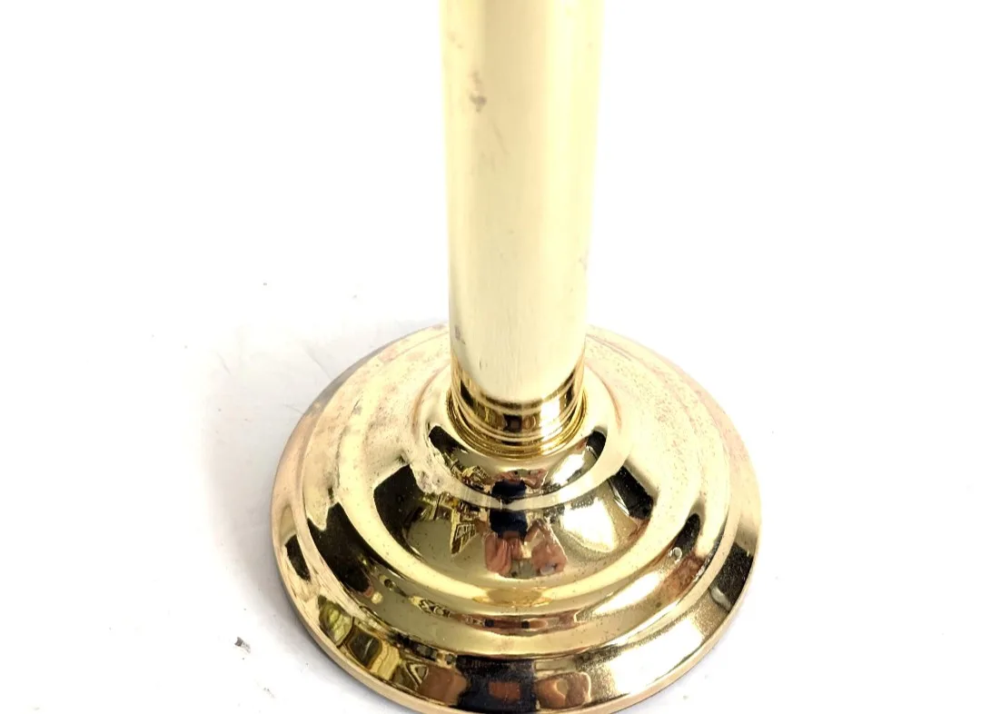 Spring Loaded Brass Candlestick Holder ~ Partylite Candleware image indicator(4)