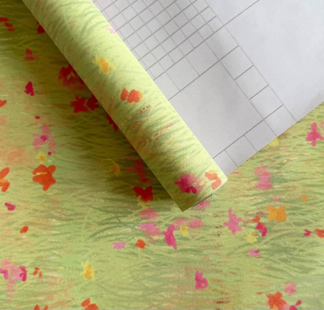 Floral Vintage Spring Peel and Stick Wallpaper 17.3"x80" New thumbnail