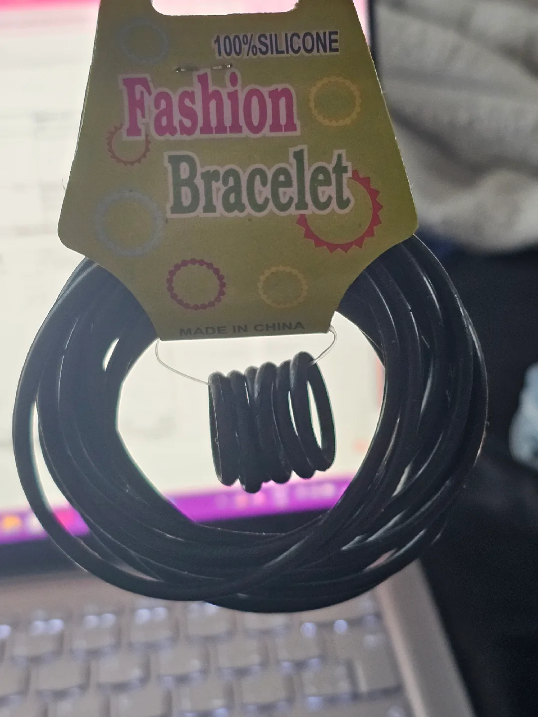 Fashion Bracelet and ring - Black thumbnail