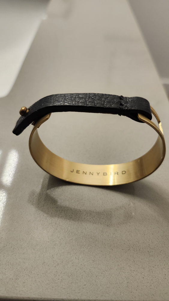 Jenny Bird Black & Gold Bangle Bracelet - photo 2