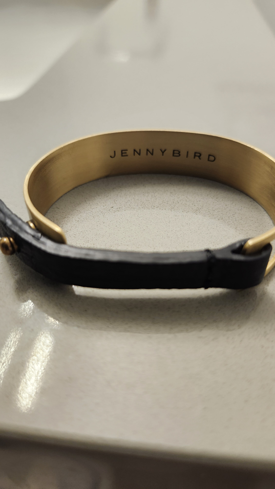 Jenny Bird Black & Gold Bangle Bracelet - photo 3