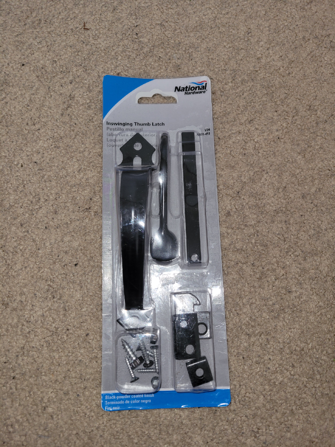 National Hardware Inswinging Thumb Latch