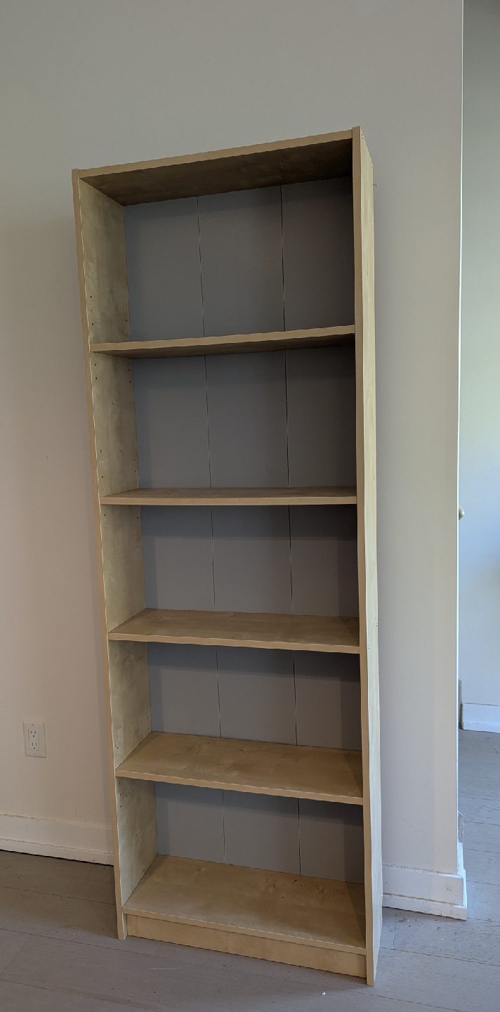 Tall Wooden Bookcase with 4 adjustable shelves