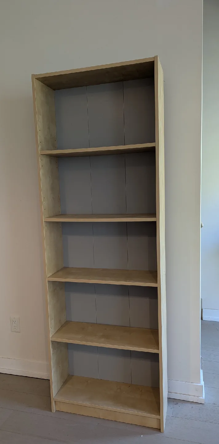 Tall Wooden Bookcase with 4 adjustable shelves thumbnail
