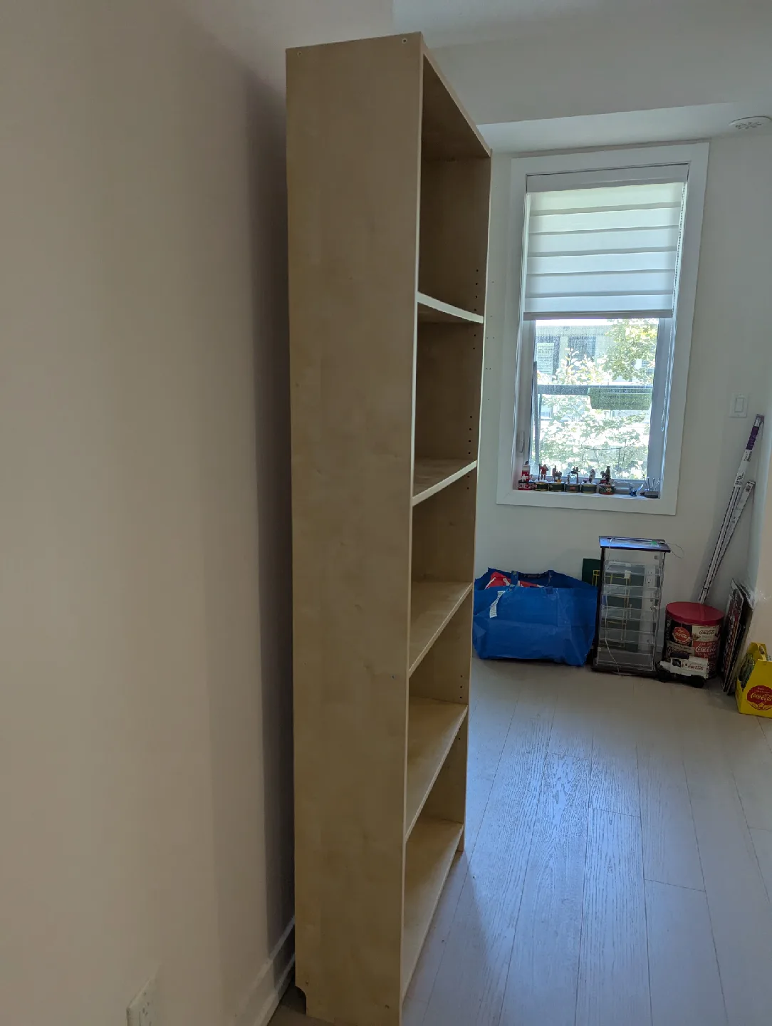 Tall Wooden Bookcase with 4 adjustable shelves image indicator(2)