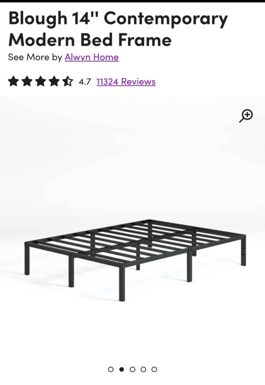Queen Size 14" Bed Frame - Contemporary Modern - photo 3