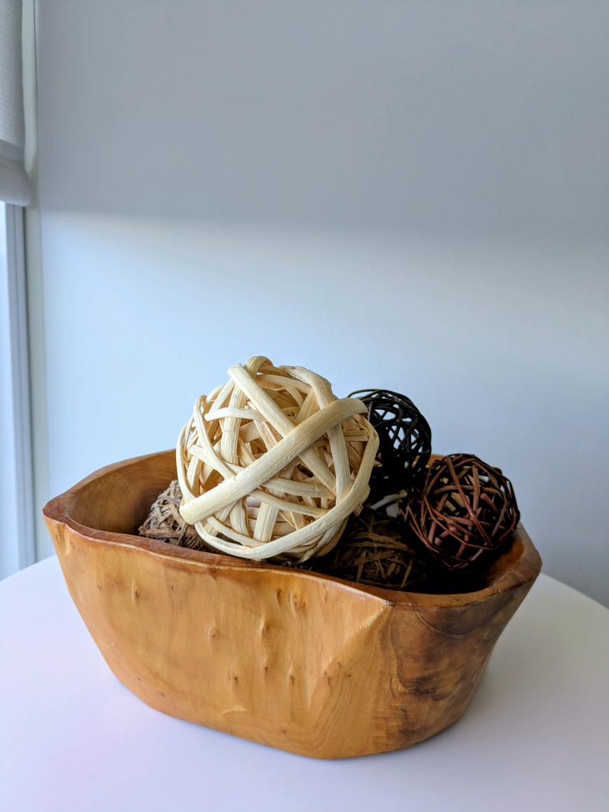 Decorative wooden tray and balls -staging clearance - photo 3