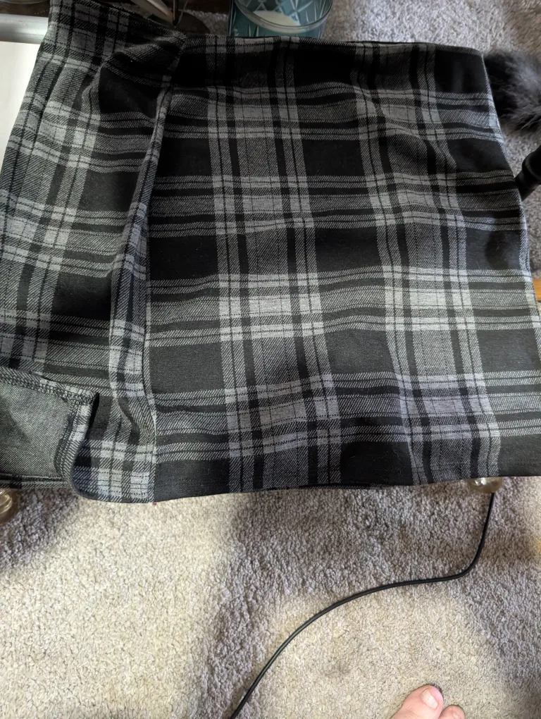 Plaid Mini Skirt - Grey/Black thumbnail