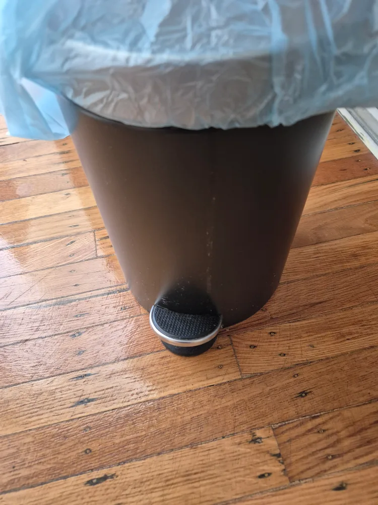 Black Step-On Trash Can