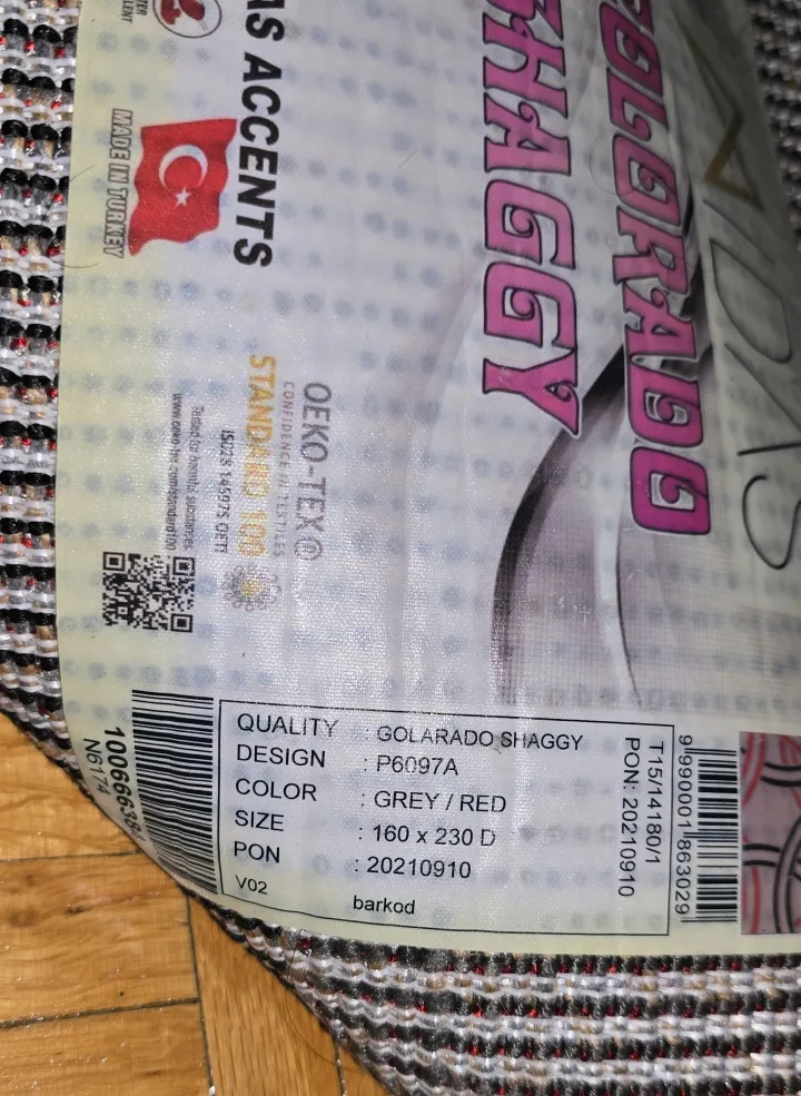 Turkish Carpet - 160 x 230 D / Red, Grey and Black Colour image indicator(2)