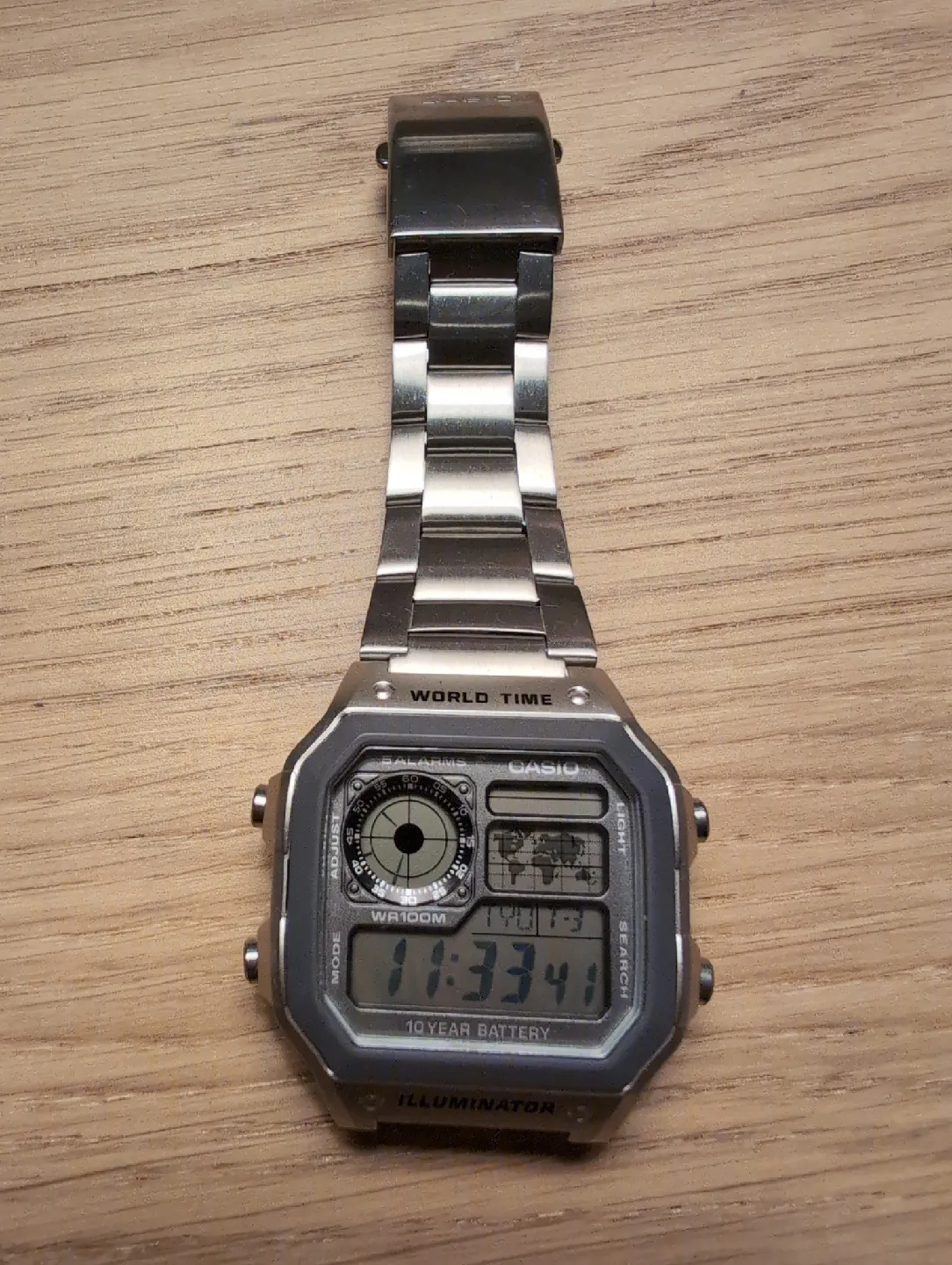 Casio AE1200WH World Time Watch - Silver image indicator(2)