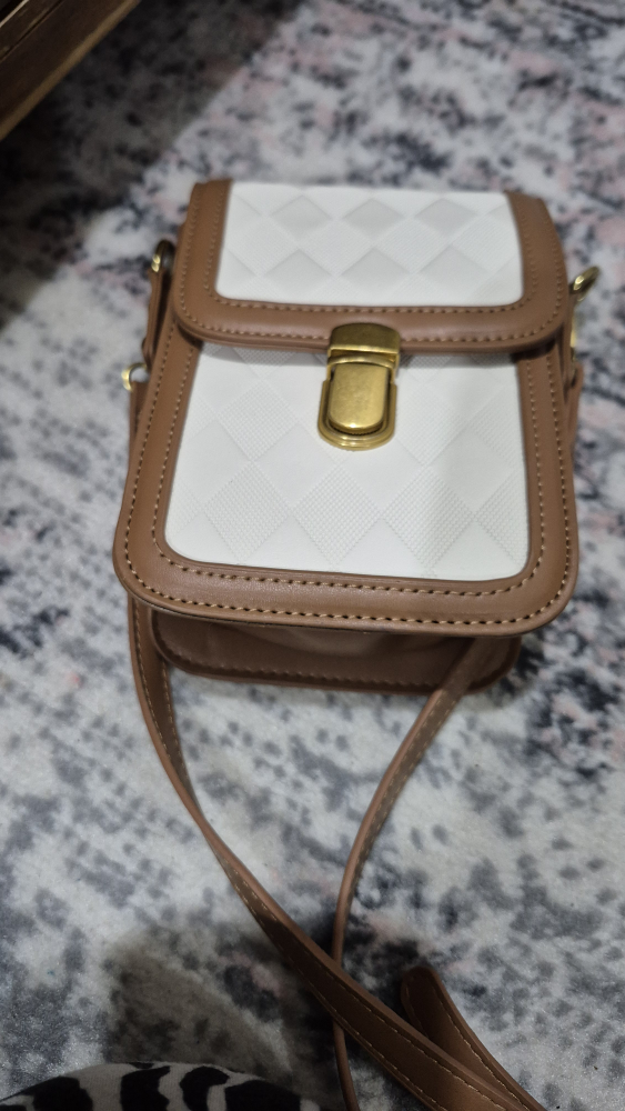 Brown & White Crossbody Bag - photo 2