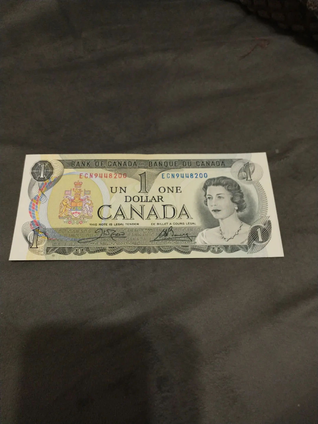 RARE! 100 uncirc.1973 Canada $1 banknotes, consecutive #s 448200 thumbnail