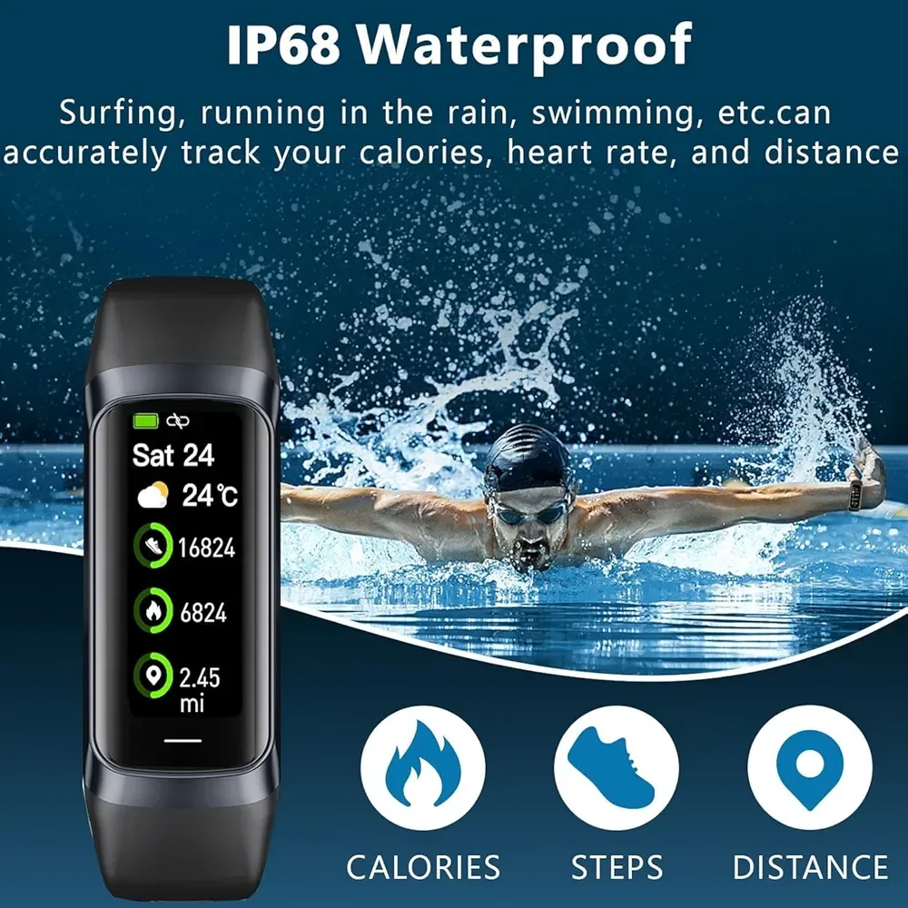 Fitness Tracker - Full Touch Screen, Waterproof image indicator(3)