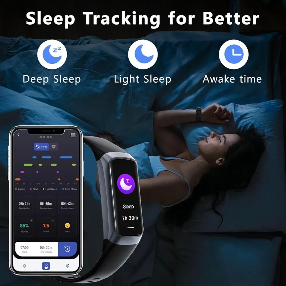 Fitness Tracker - Full Touch Screen, Waterproof image indicator(4)