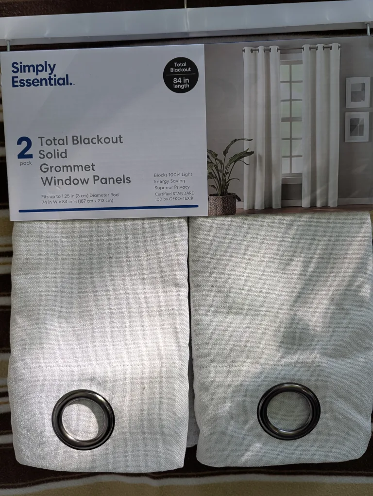 Simply Essential Total Blackout Window Panels 74x84